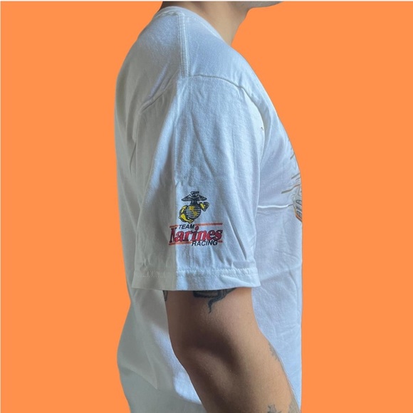 Bobby Hamilton Jr. NASCAR Orange and white t shirt - Picture 5 of 6